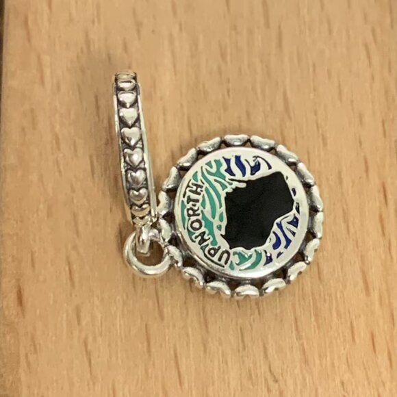 Pandora Michigan Genuine Up North WJ Charm, S925 Silver Bracelets - Picture 3 of 4